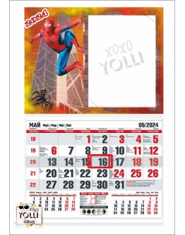 Календар със Спайдърмен