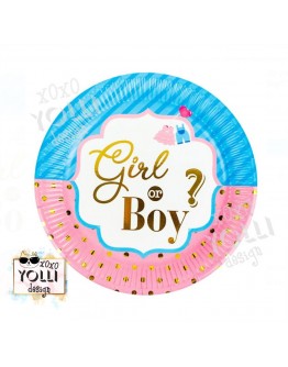 Парти чинийки "Girl or Boy"