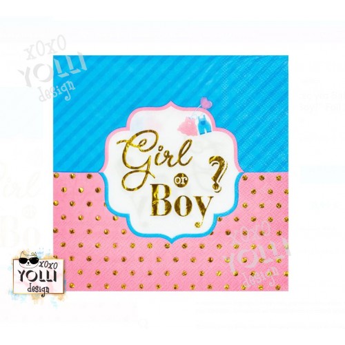 Парти салфетки "Girl or boy"