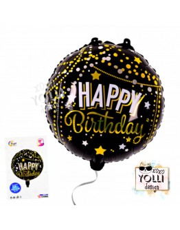 Балон "Happy Birthday" 45 см