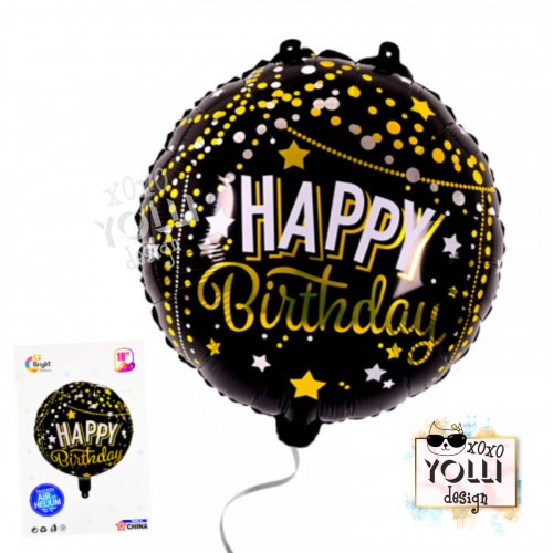 Балон "Happy Birthday" 45 см