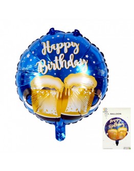 Балон "Happy Birthday" с чаша бира