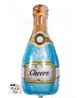 Балон "Шампанско в синьо" 91 см