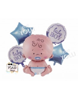 Комплект балони "Baby Boy" - 5 бр