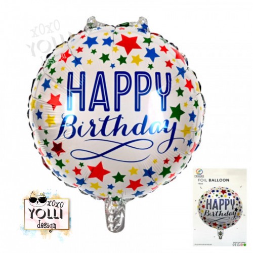 Балон "Happy Birthday" 45 см